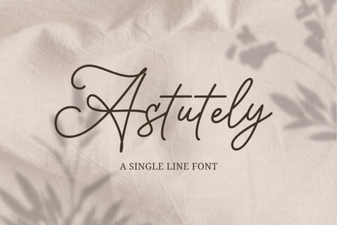 Astutely Font: Elegant Design for Creative Projects