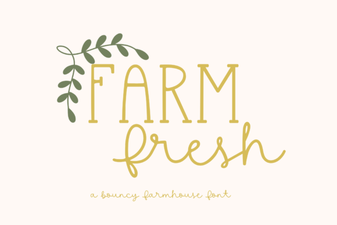 Farm Fresh Font: Rustic Design Inspiration