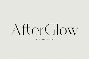 Afterglow Font: Elegant Design & Creative Projects