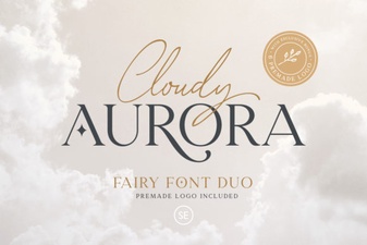 Cloudy Aurora Font: Ethereal Design Inspiration
